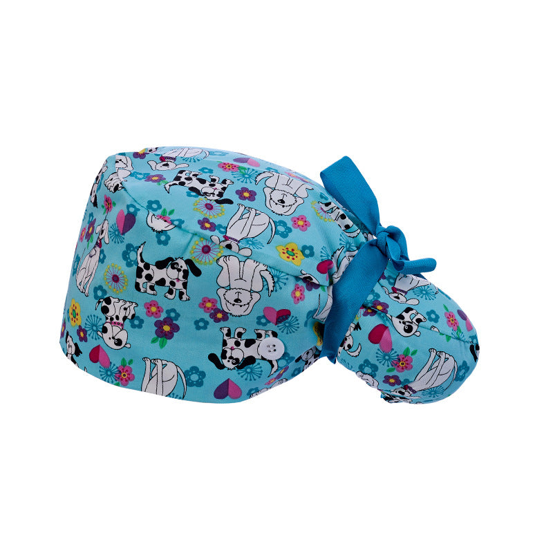Long hair cap, pure cotton nurse cap