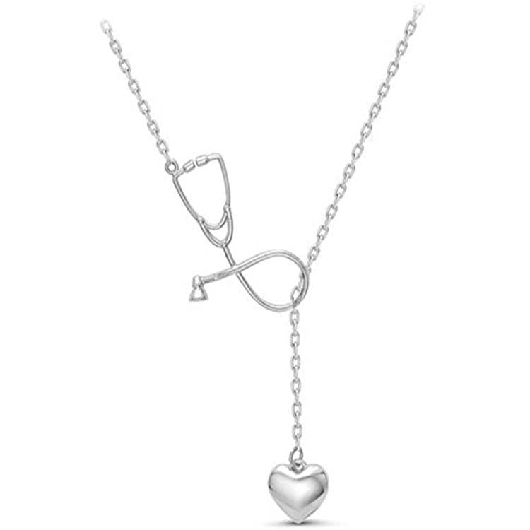 Heart Shaped Stethoscope Necklace
