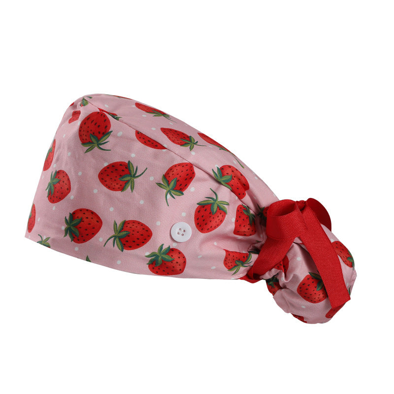 Long hair cap, pure cotton nurse cap