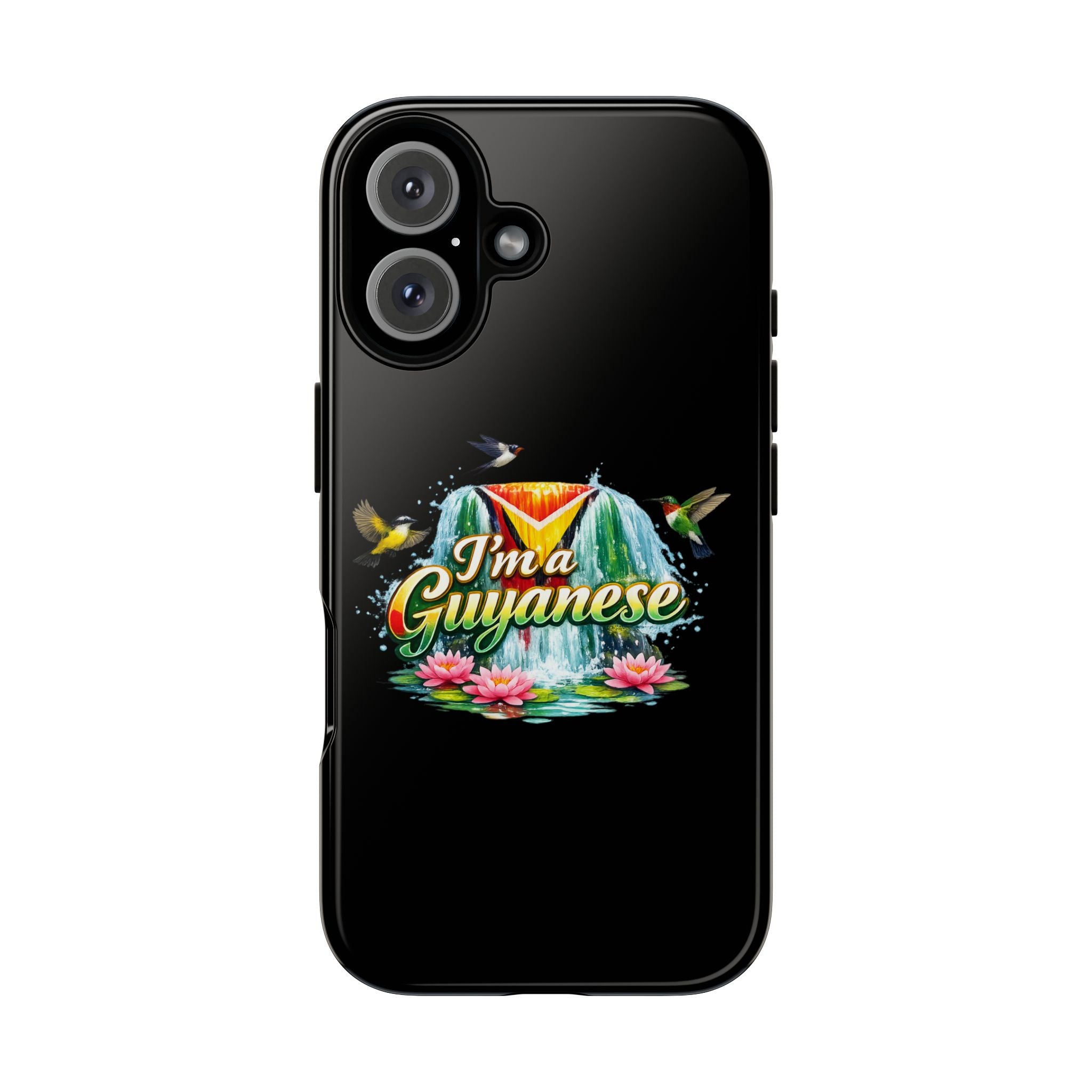 I'm a Guyanese Tough Phone Case — Tropical Waterfall Design, Guyana Pride Gift
