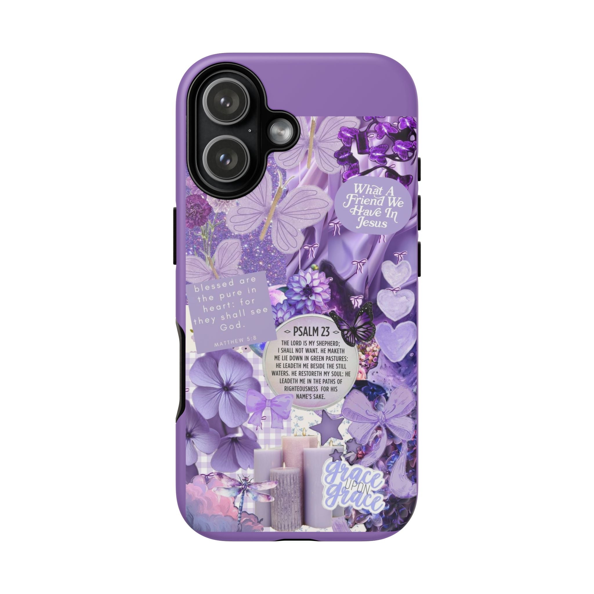 Bible Verse phone case - His Love Never Fails Psalm Phone Case — Floral Christian Scripture iPhone Cover