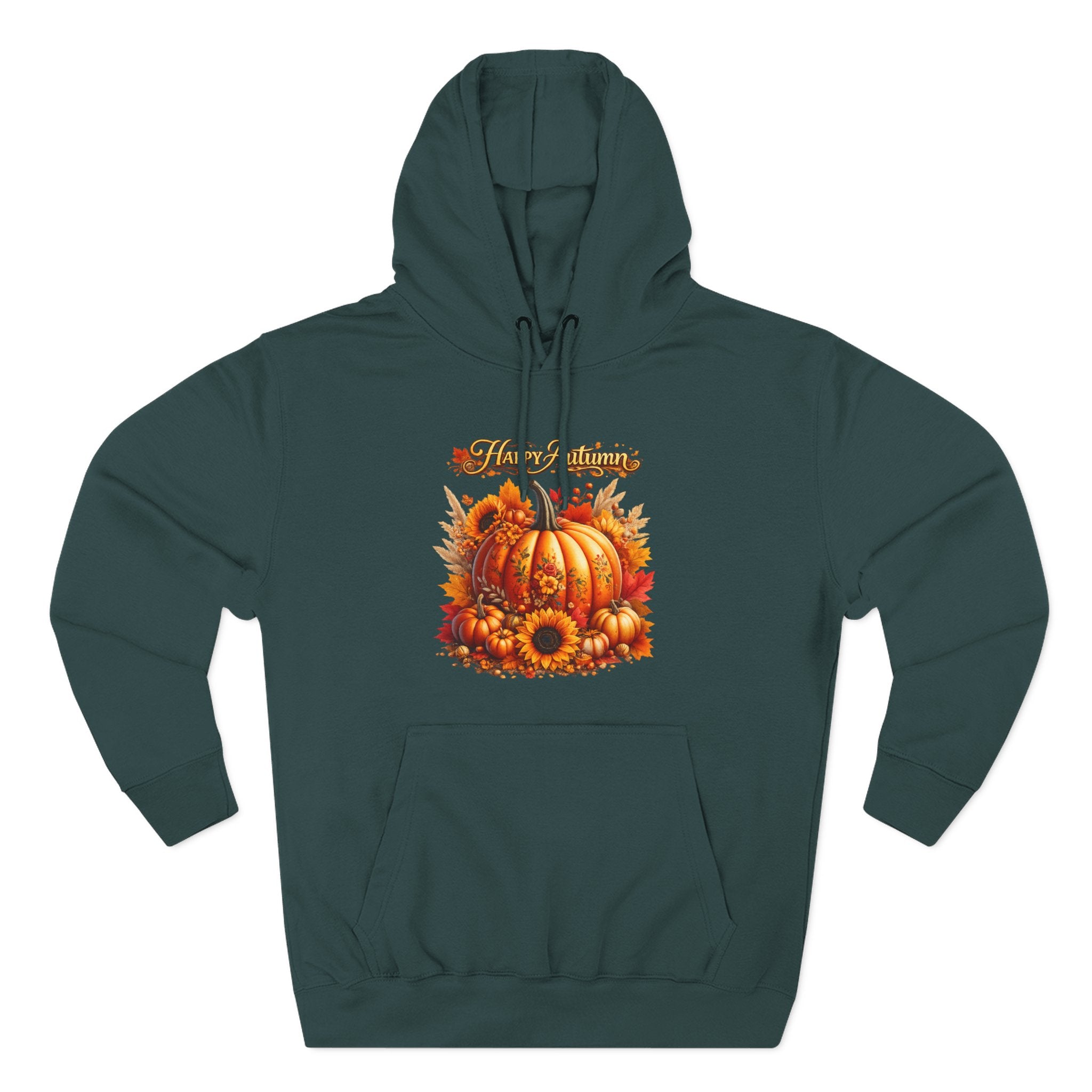 Autumn  - Fall Pumpkin Hoodie - Harvest Sunflower Fall Sweatshirt