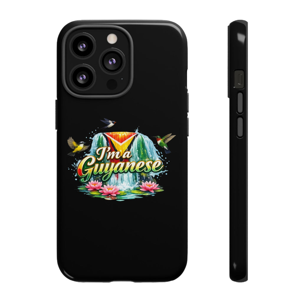 I'm a Guyanese Tough Phone Case — Tropical Waterfall Design, Guyana Pride Gift