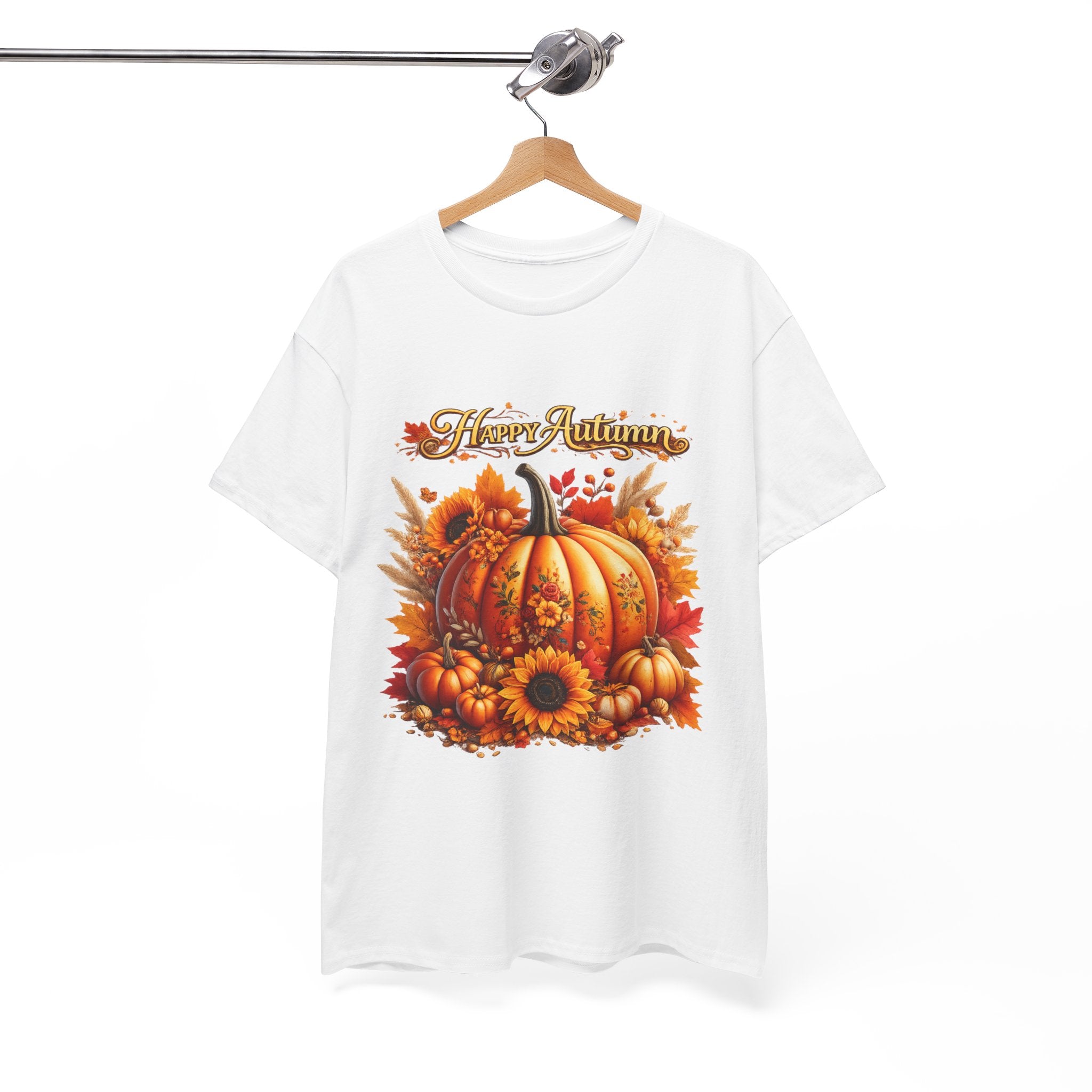 Autumn Pumpkin Tee – "Happy Autumn" Fall Harvest T-Shirt