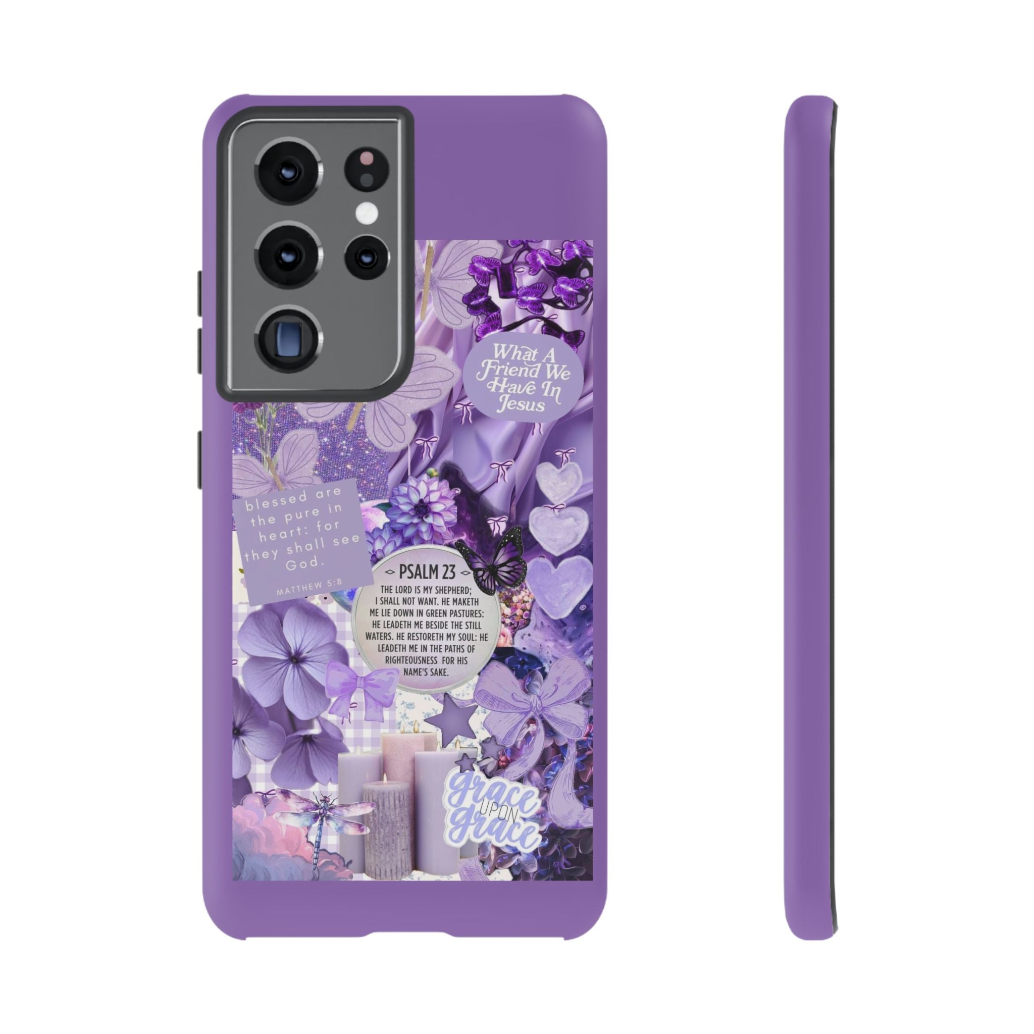 Bible Verse phone case - His Love Never Fails Psalm Phone Case — Floral Christian Scripture iPhone Cover