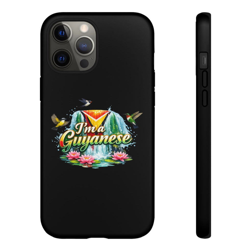 I'm a Guyanese Tough Phone Case — Tropical Waterfall Design, Guyana Pride Gift