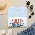 4th of July Tee  All American Tee — Retro Patriotic "All American Mama" Graphic T-Shirt