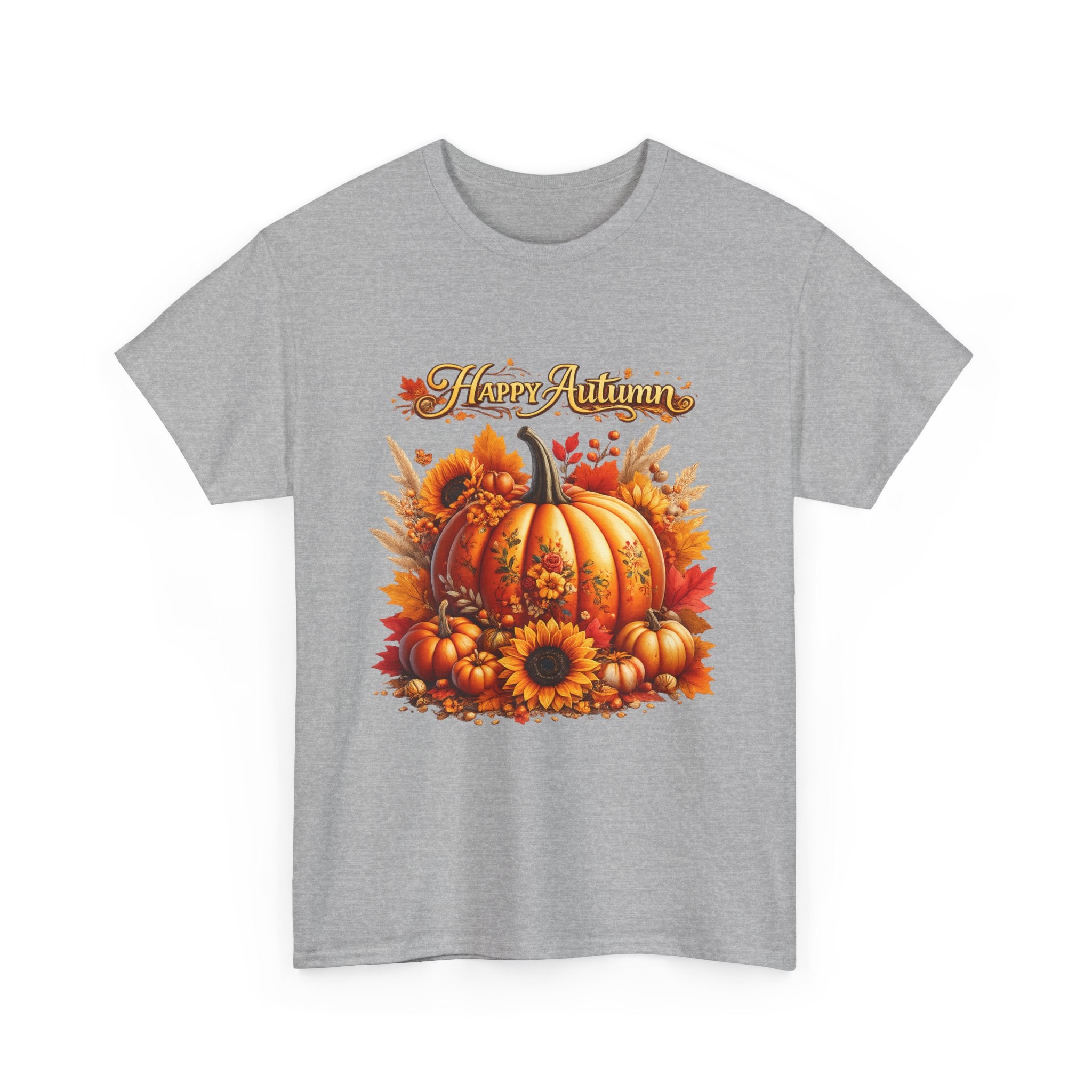 Autumn Pumpkin Tee – "Happy Autumn" Fall Harvest T-Shirt