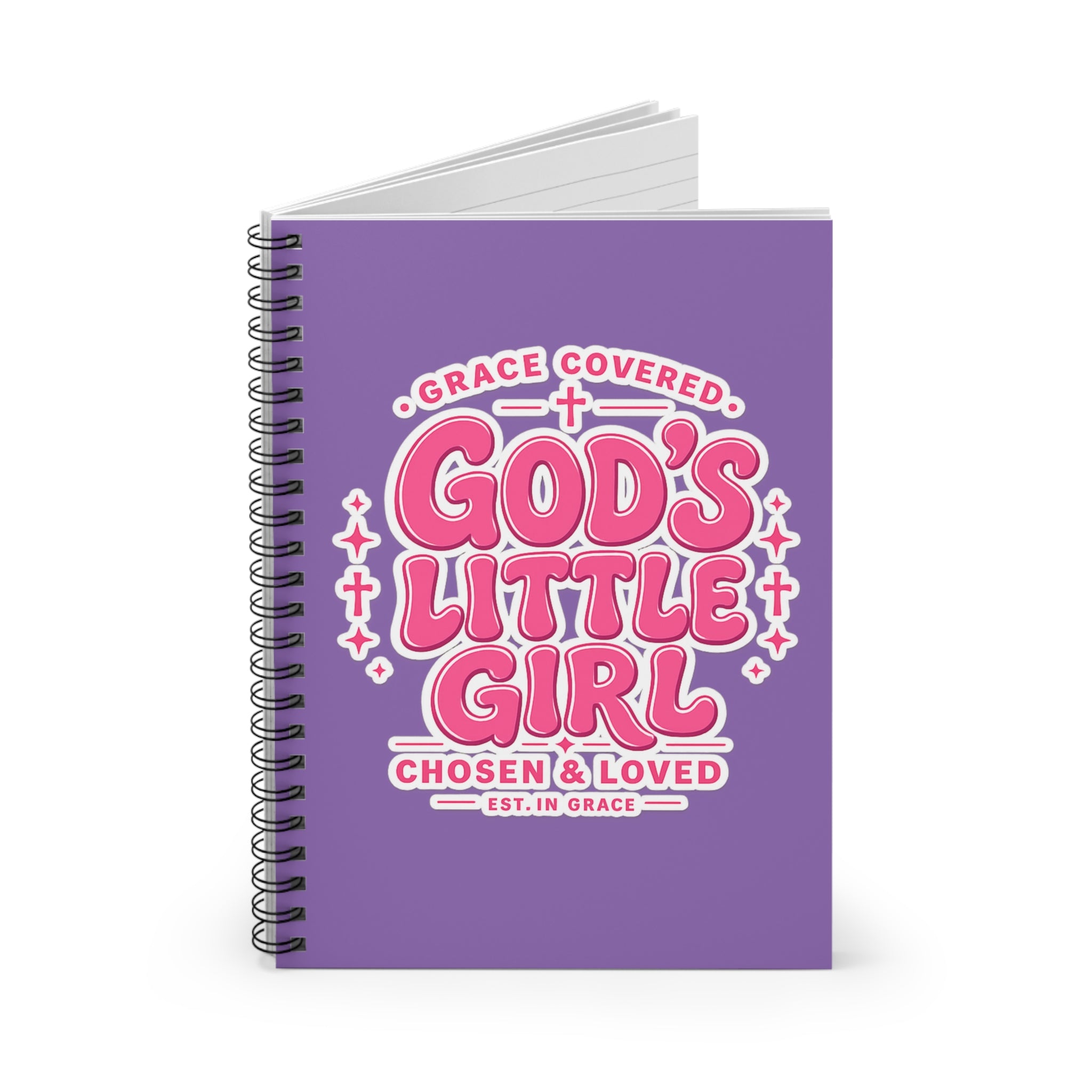 Inspiration Jornal God's Little Girl Spiral Notebook — Christian Inspirational Journal for Girls