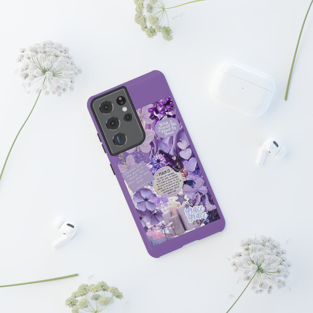 Bible Verse phone case - His Love Never Fails Psalm Phone Case — Floral Christian Scripture iPhone Cover