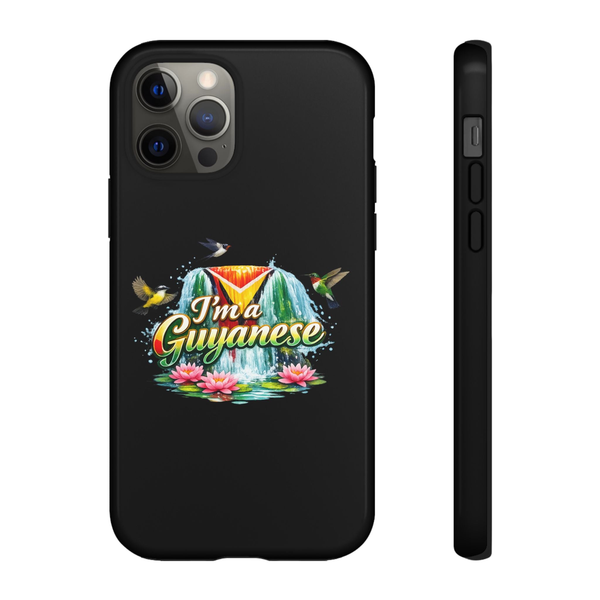I'm a Guyanese Tough Phone Case — Tropical Waterfall Design, Guyana Pride Gift