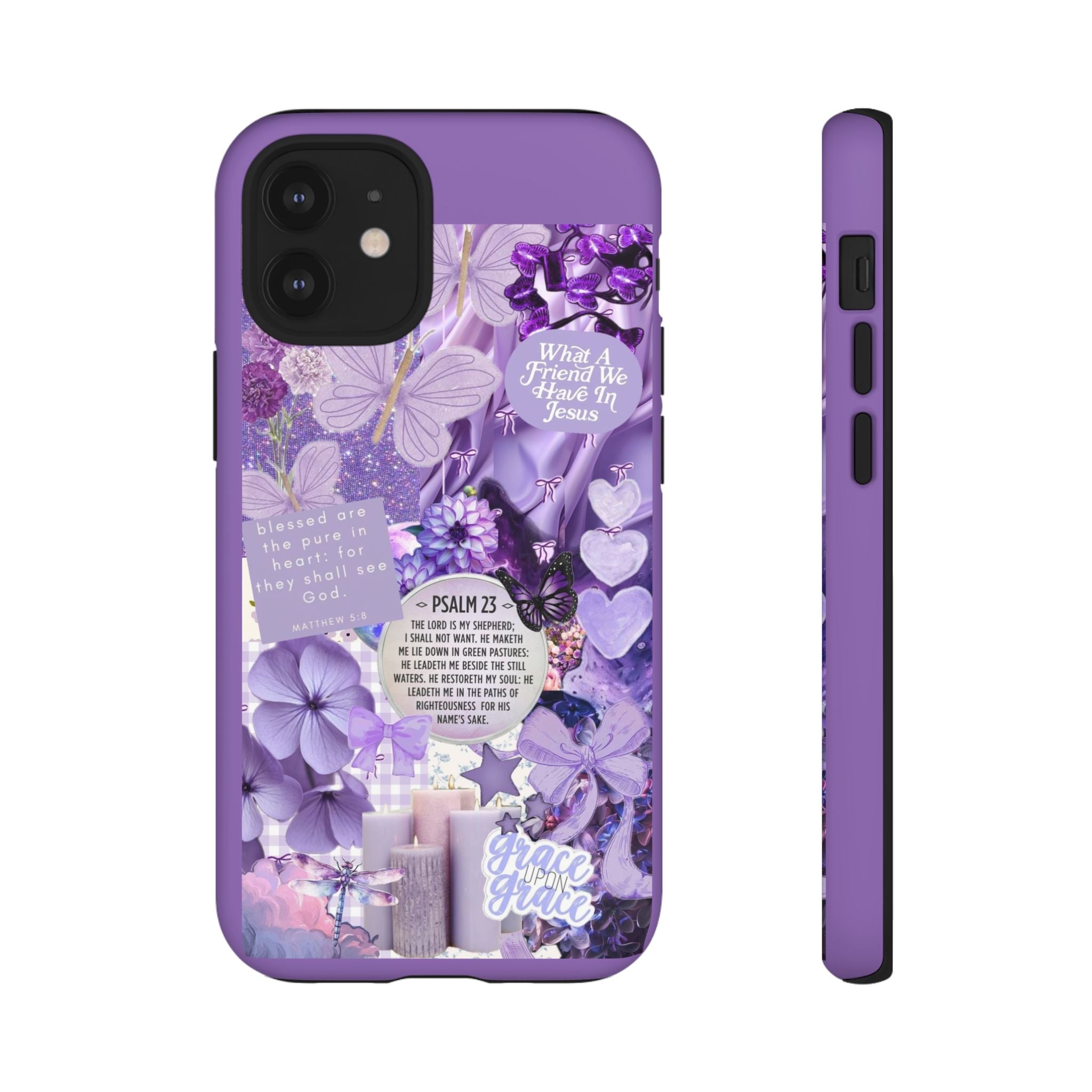 Bible Verse phone case - His Love Never Fails Psalm Phone Case — Floral Christian Scripture iPhone Cover