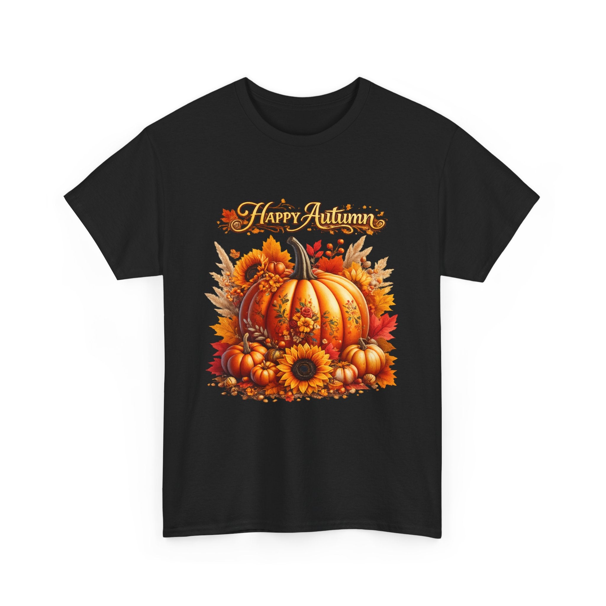 Autumn Pumpkin Tee – "Happy Autumn" Fall Harvest T-Shirt