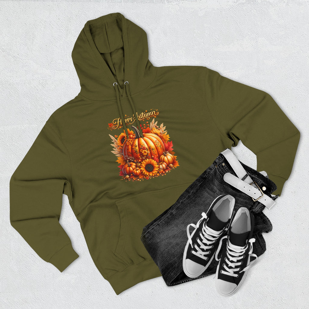 Autumn  - Fall Pumpkin Hoodie - Harvest Sunflower Fall Sweatshirt