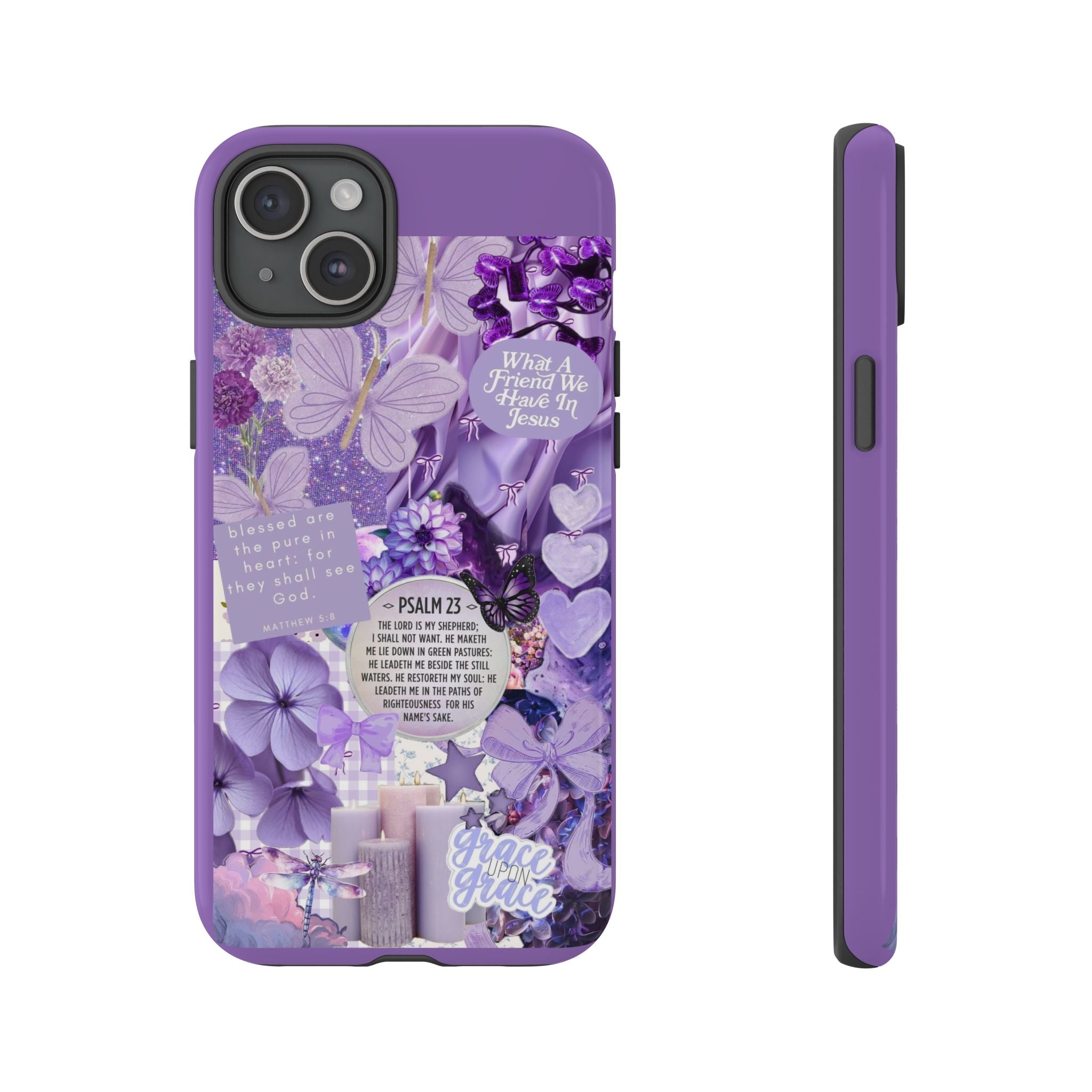 Bible Verse phone case - His Love Never Fails Psalm Phone Case — Floral Christian Scripture iPhone Cover
