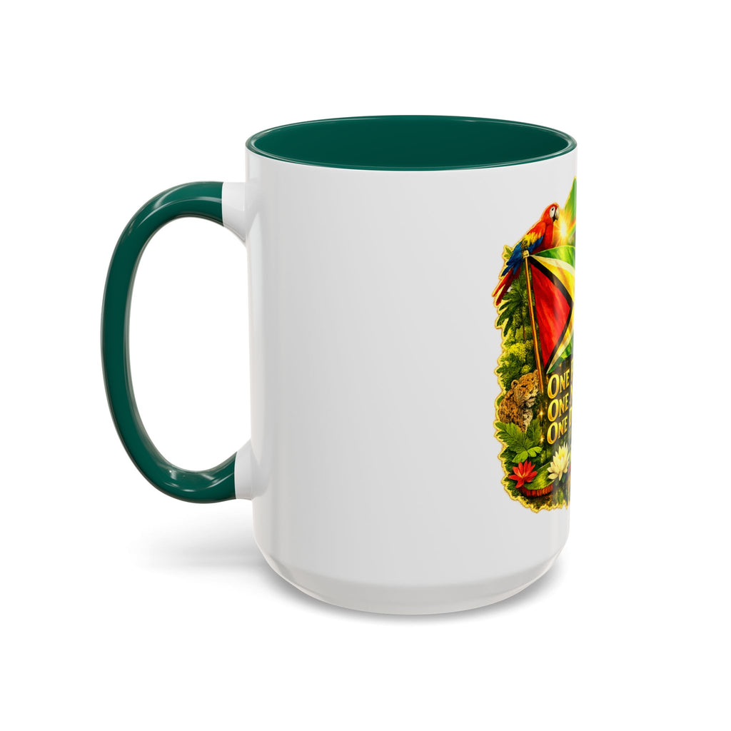 Coffee Mug souvenir that represents Guyana – "One People, One Nation, One Destiny" 11oz/15oz