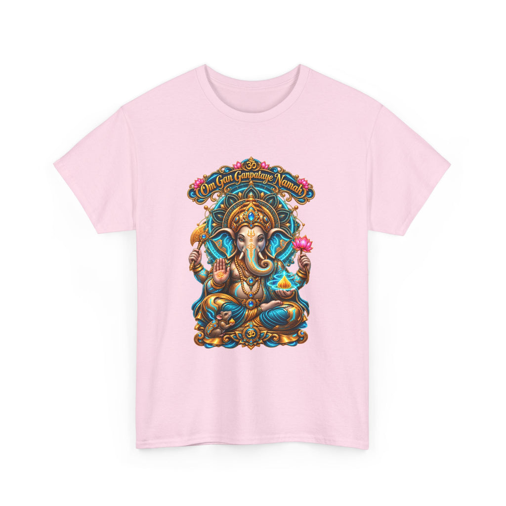 Ganesha Guardian Tee — Colorful Indian Elephant Deity T-Shirt