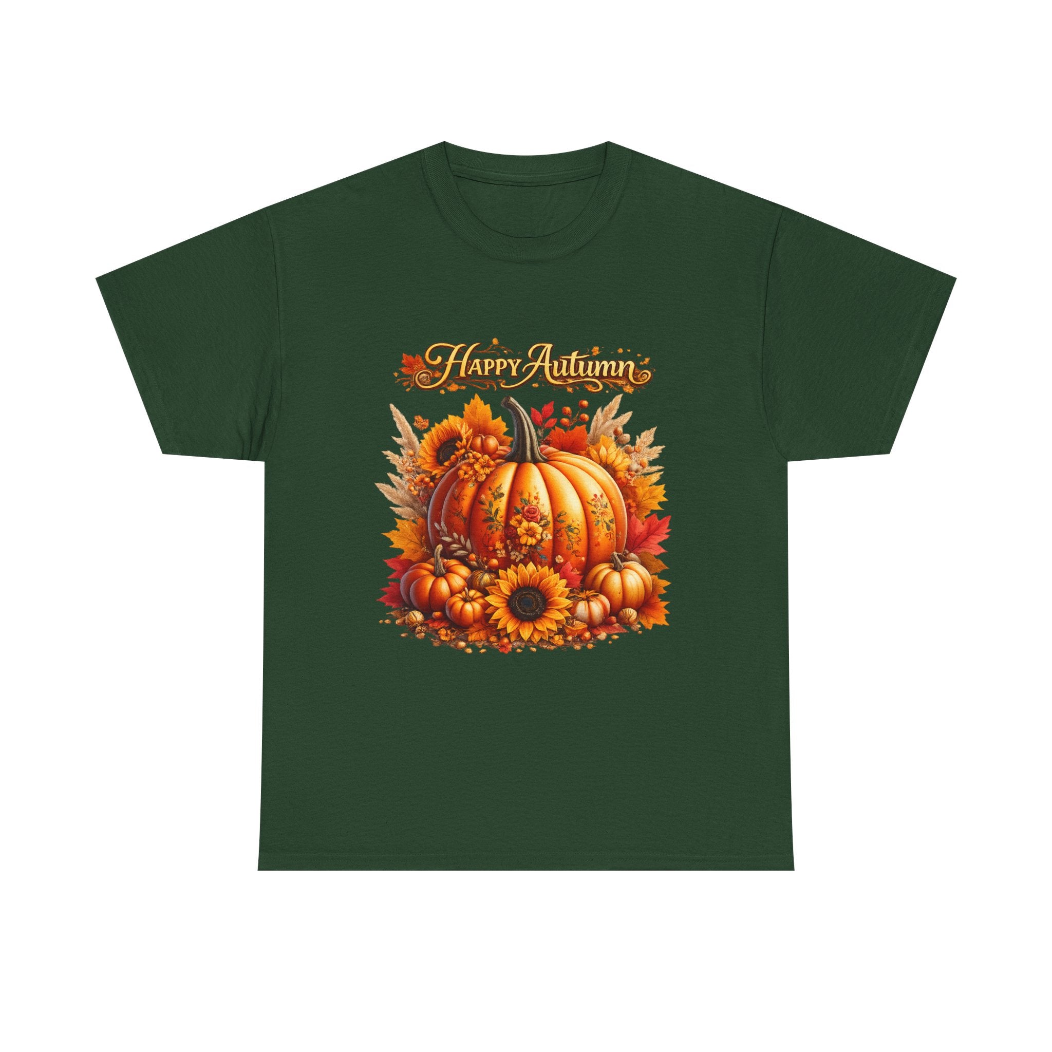 Autumn Pumpkin Tee – "Happy Autumn" Fall Harvest T-Shirt