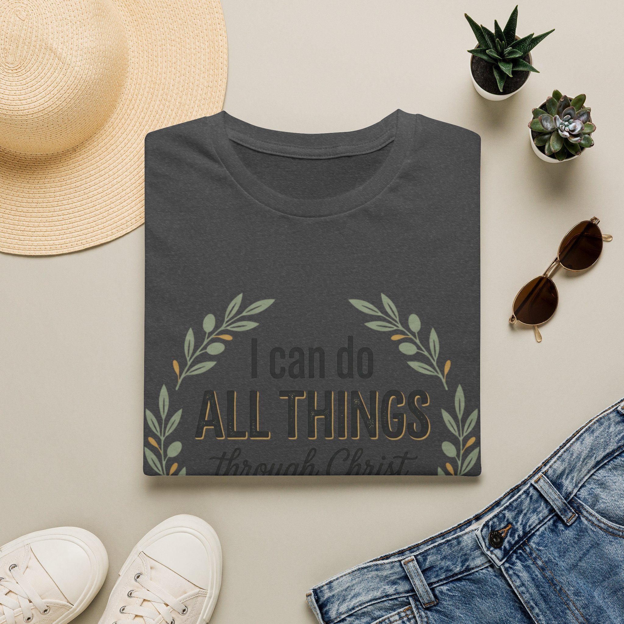 Bible Verses Inspired Tee Shirt — Inspirational Faith Tee with Scripture Text