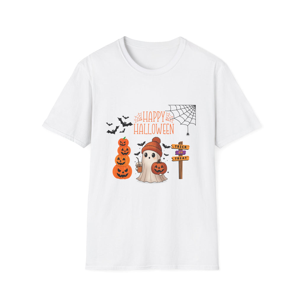 Halloween Cute Pumpkin Tee — "Happy Halloween" Graphic T-Shirt