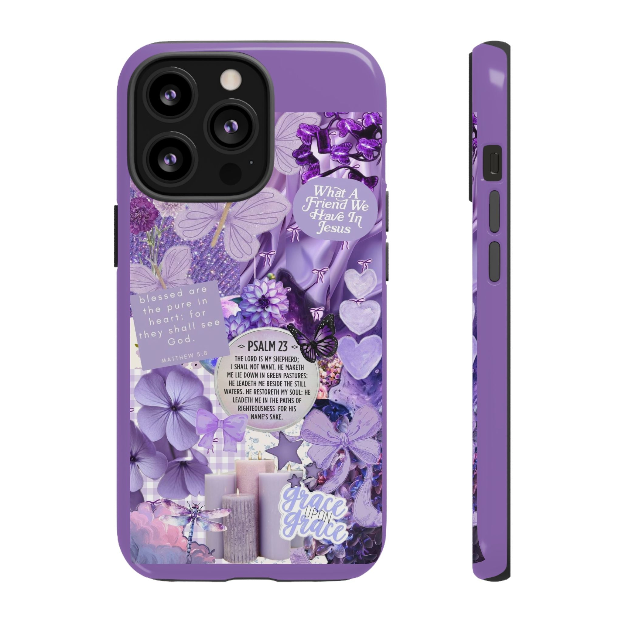 Bible Verse phone case - His Love Never Fails Psalm Phone Case — Floral Christian Scripture iPhone Cover