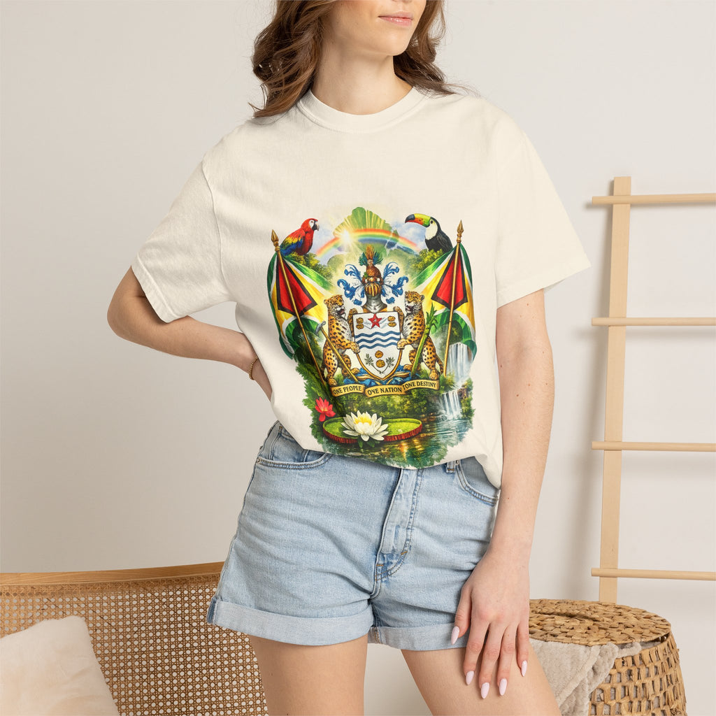 Guyana Coat of Arms T-Shirt  Men’s / Unisex T- Shirts — Guyanese National Emblem Tee