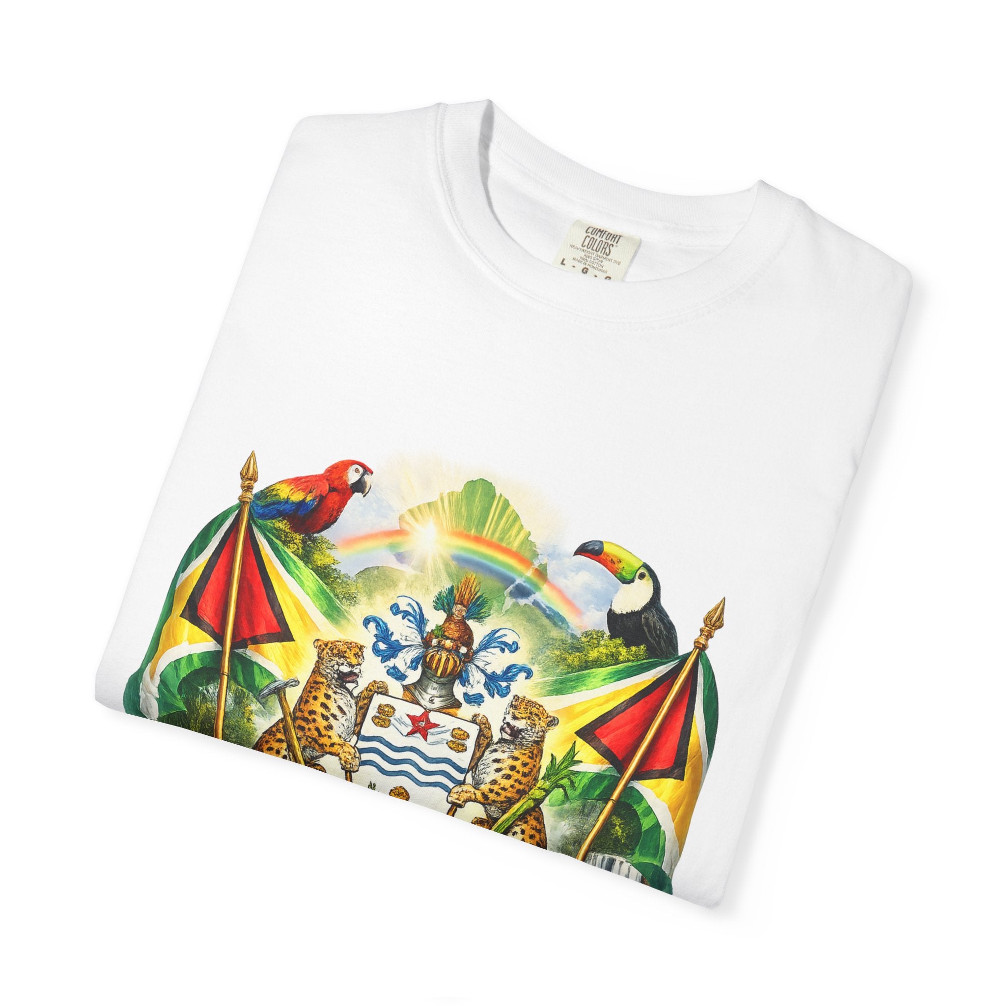 Guyana Coat of Arms T-Shirt  Men’s / Unisex T- Shirts — Guyanese National Emblem Tee