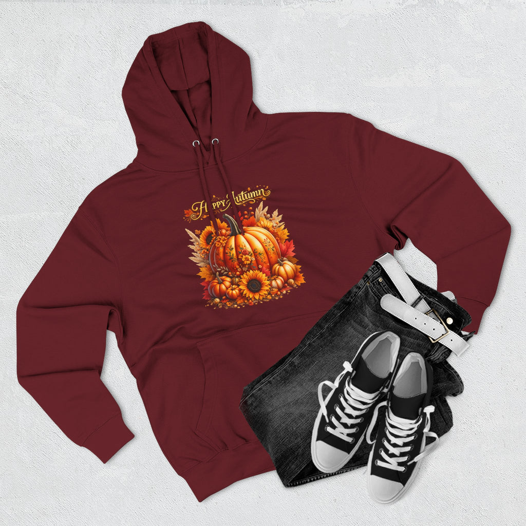 Autumn  - Fall Pumpkin Hoodie - Harvest Sunflower Fall Sweatshirt