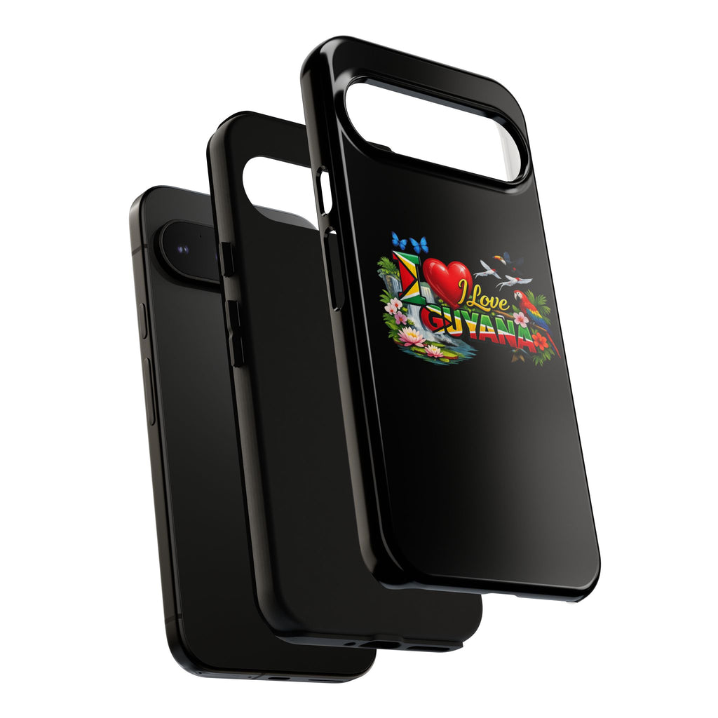 Phone case I Love Guyana Phone Case — Tough Protective Tropical Flag Design