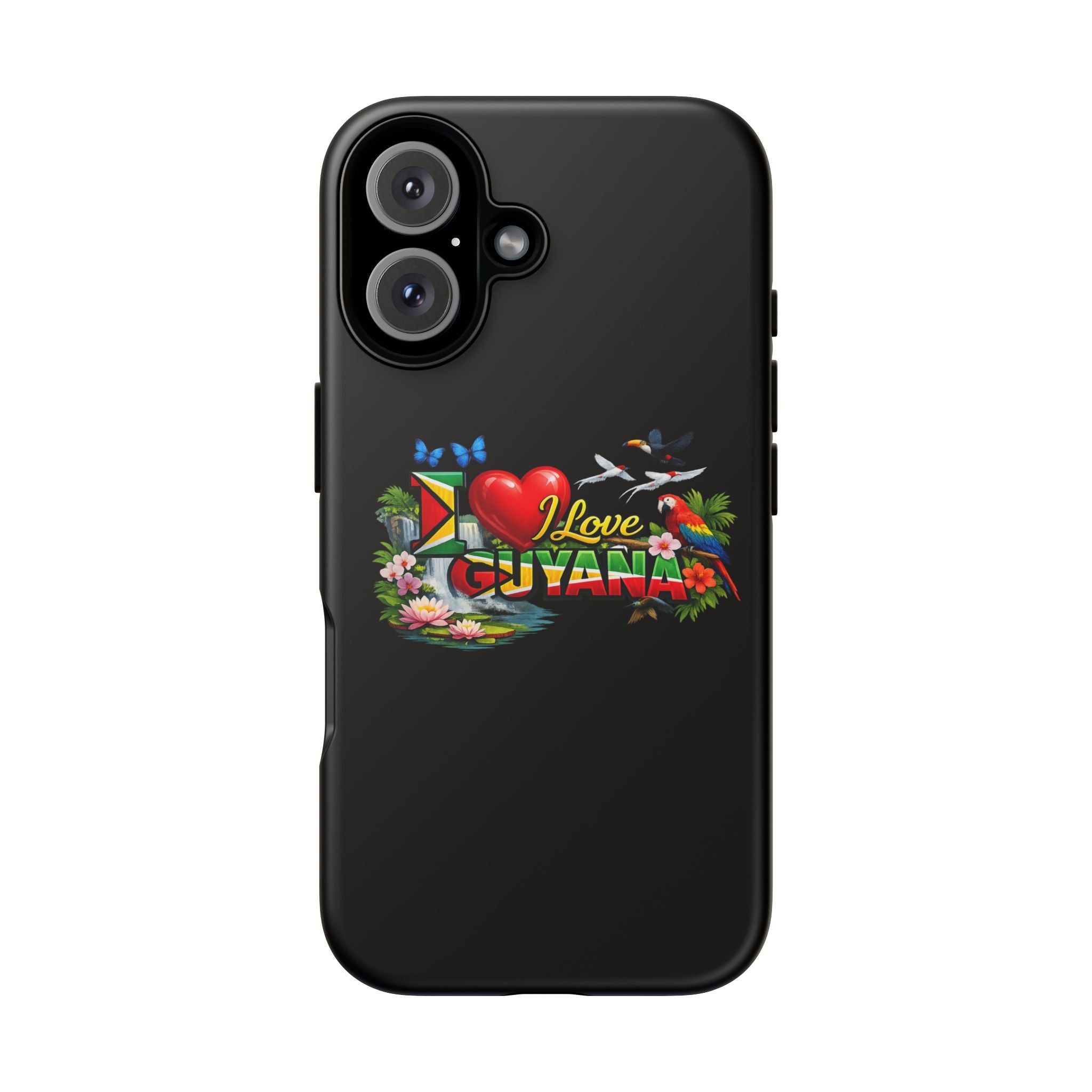 Phone case I Love Guyana Phone Case — Tough Protective Tropical Flag Design
