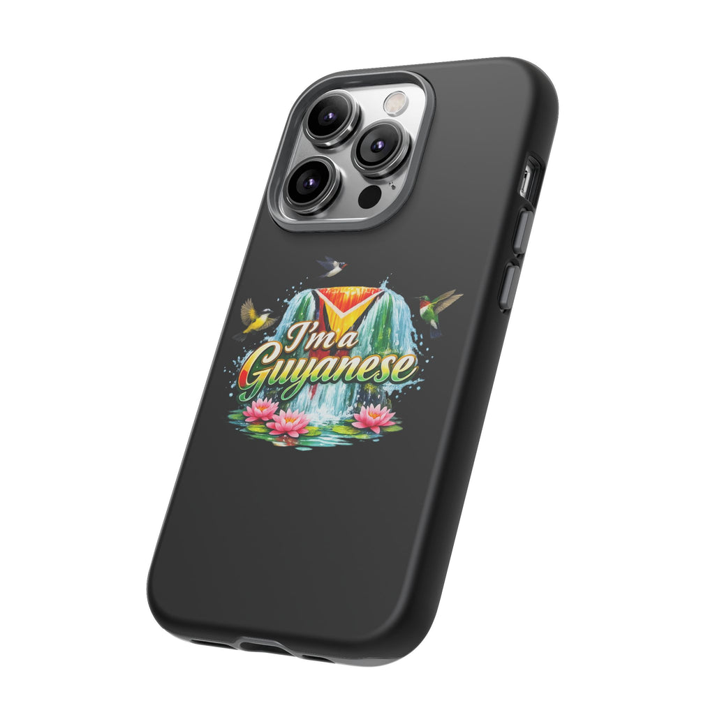 I'm a Guyanese Tough Phone Case — Tropical Waterfall Design, Guyana Pride Gift