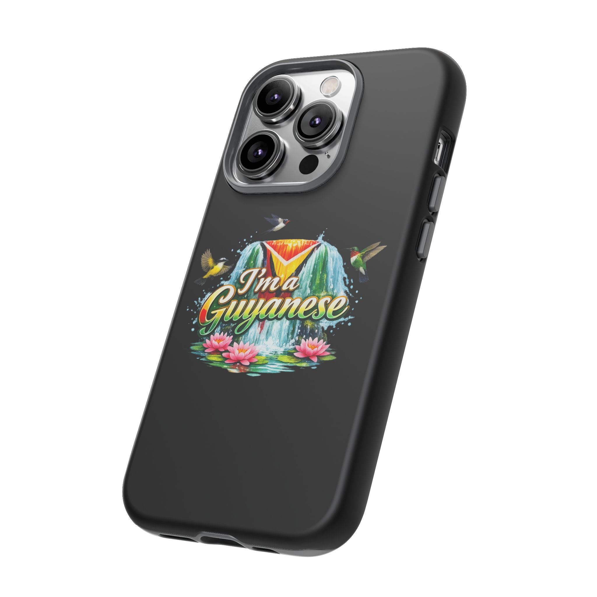 I'm a Guyanese Tough Phone Case — Tropical Waterfall Design, Guyana Pride Gift