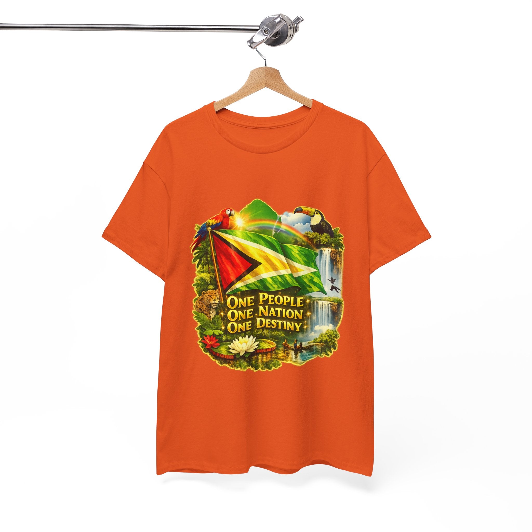Guyana Flag T-Shirt  unisex – "One People, One Nation, One Destiny" Patriotic Tee