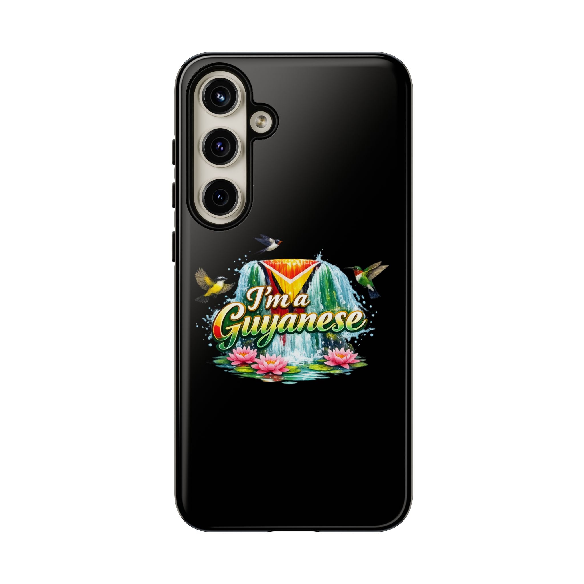 I'm a Guyanese Tough Phone Case — Tropical Waterfall Design, Guyana Pride Gift