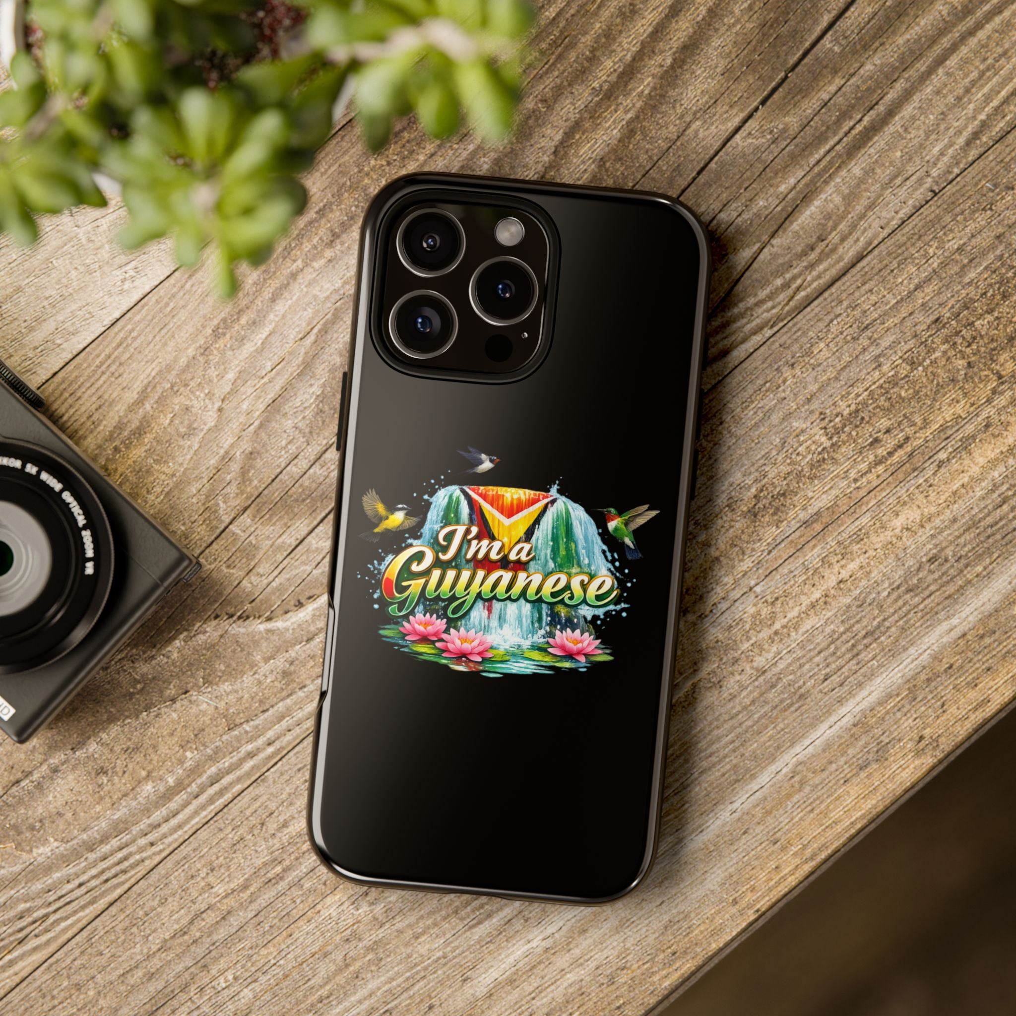 I'm a Guyanese Tough Phone Case — Tropical Waterfall Design, Guyana Pride Gift