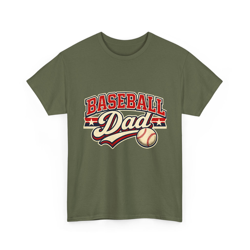 Baseball Dad T-Shirt — Vintage Baseball Dad Tee for Fathers, Father’s Day Gift