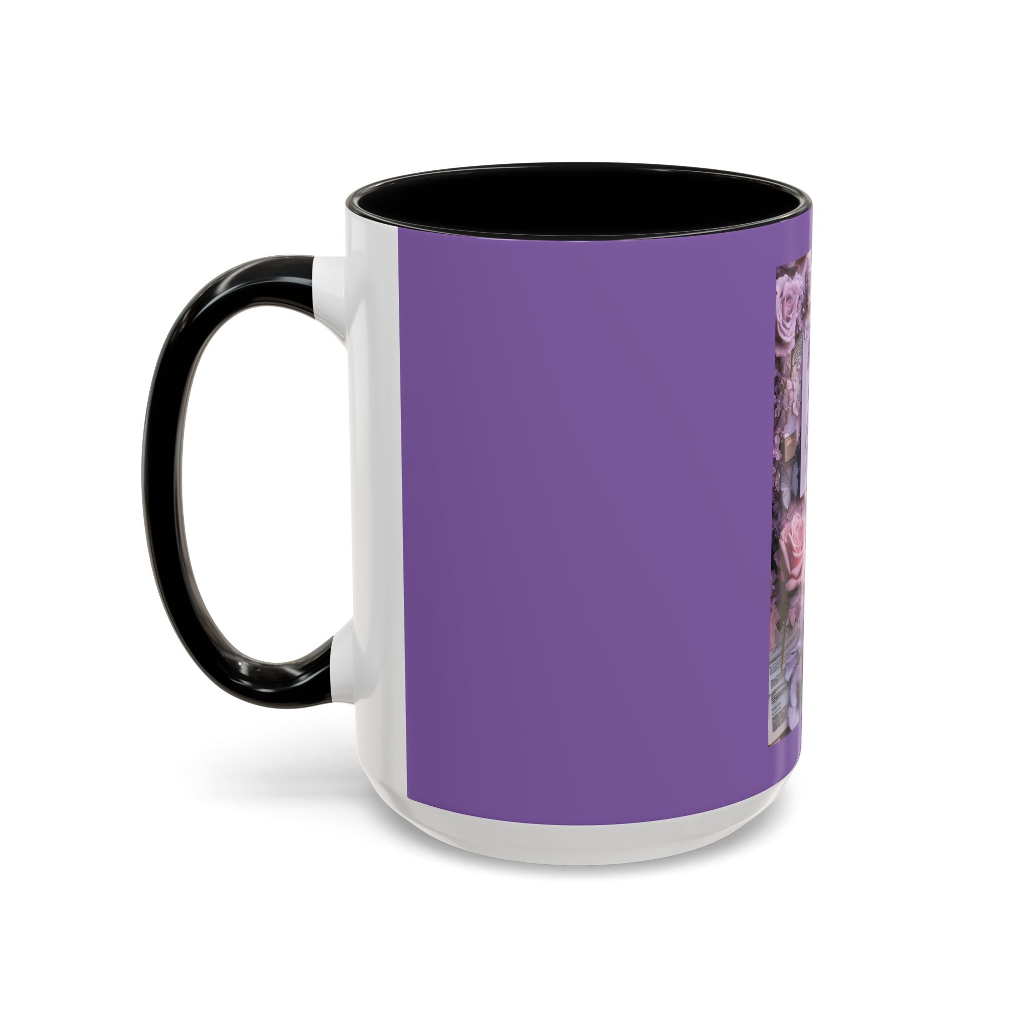 Coffee Mug — Floral Psalm Accent Mug (11/15 oz)