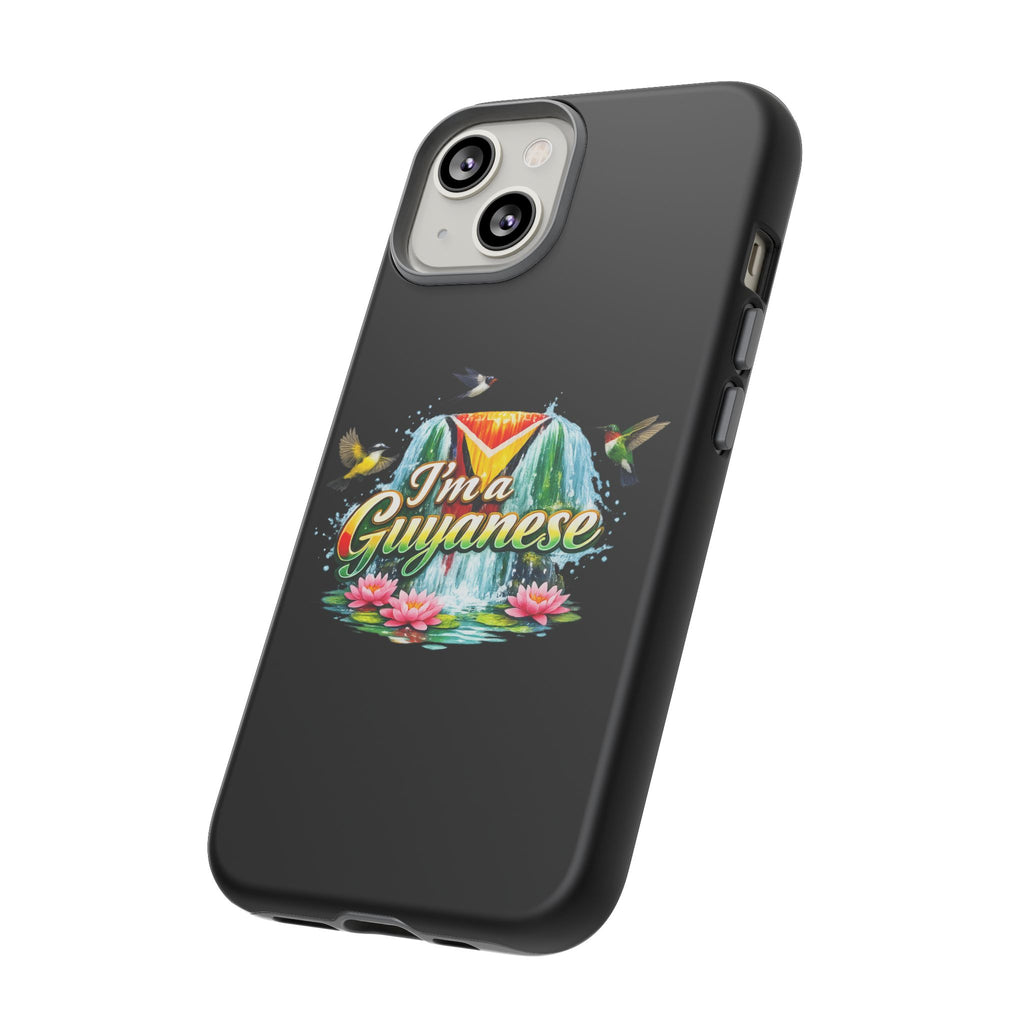 I'm a Guyanese Tough Phone Case — Tropical Waterfall Design, Guyana Pride Gift
