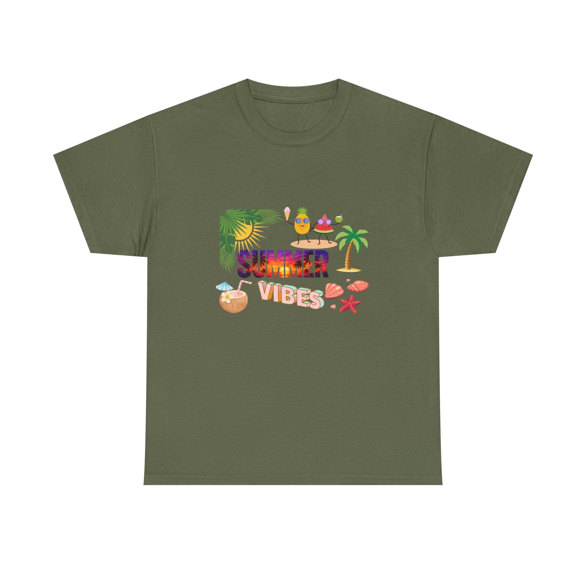 Summer Vibes T-Shirt — Tropical Beach Graphic Tee