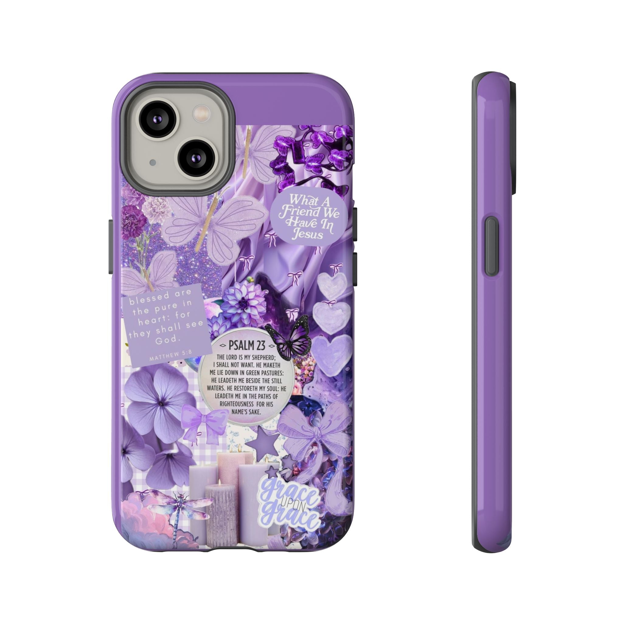 Bible Verse phone case - His Love Never Fails Psalm Phone Case — Floral Christian Scripture iPhone Cover