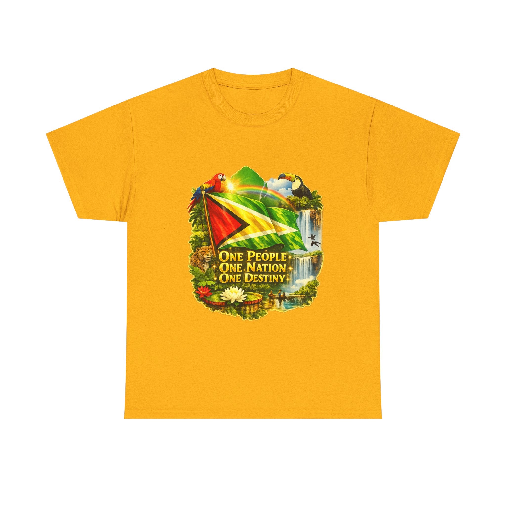 Guyana Flag T-Shirt  unisex – "One People, One Nation, One Destiny" Patriotic Tee