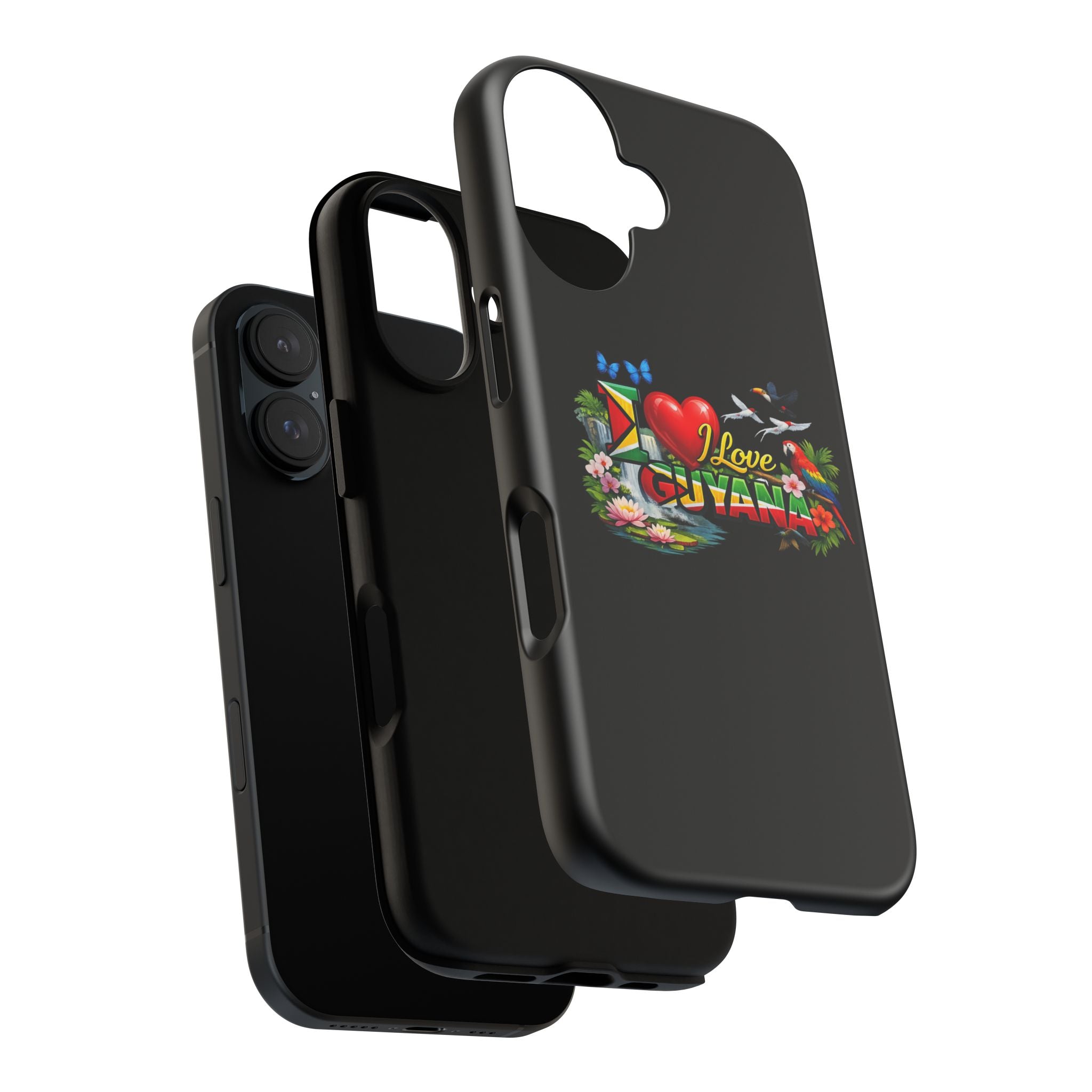 Phone case I Love Guyana Phone Case — Tough Protective Tropical Flag Design