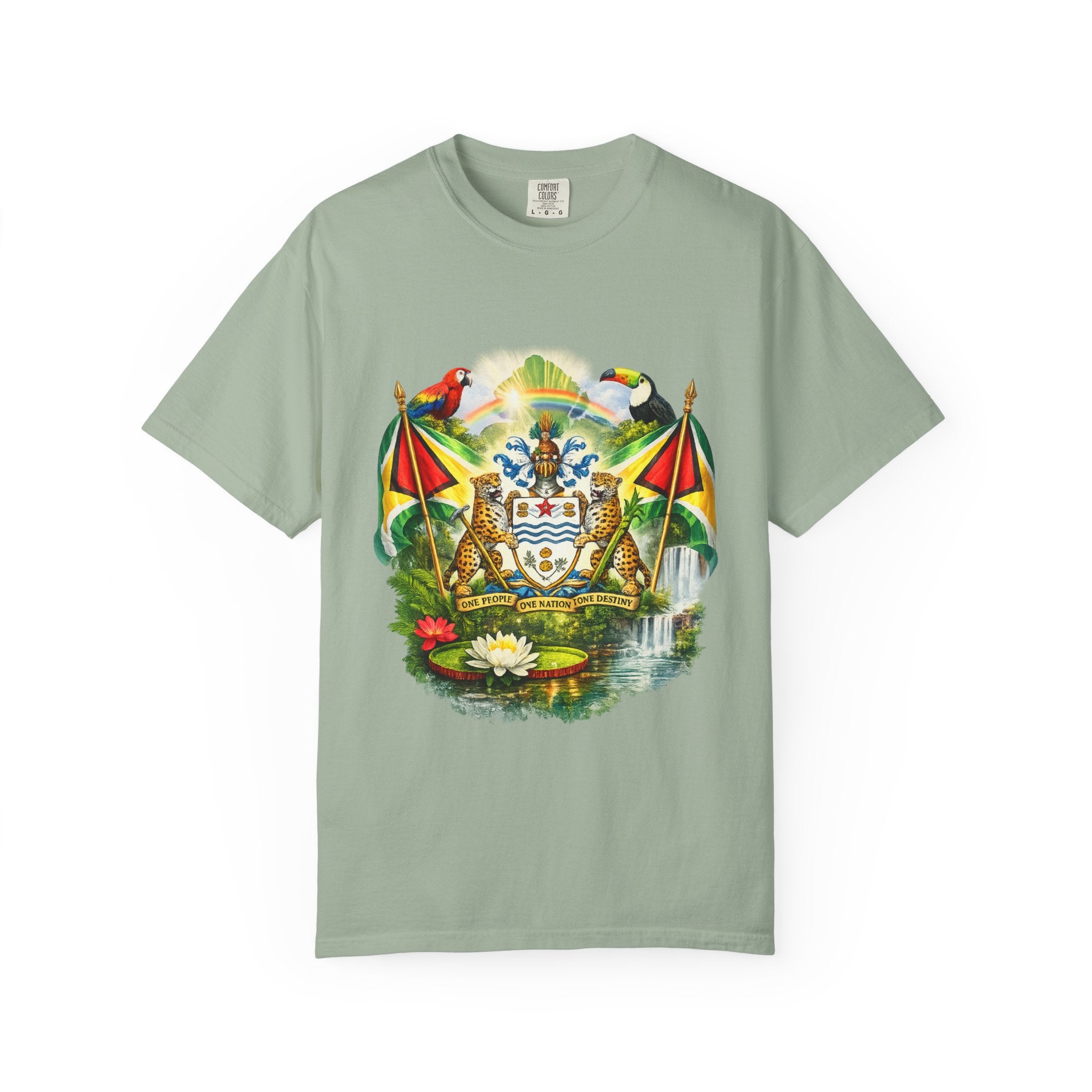 Guyana Coat of Arms T-Shirt  Men’s / Unisex T- Shirts — Guyanese National Emblem Tee