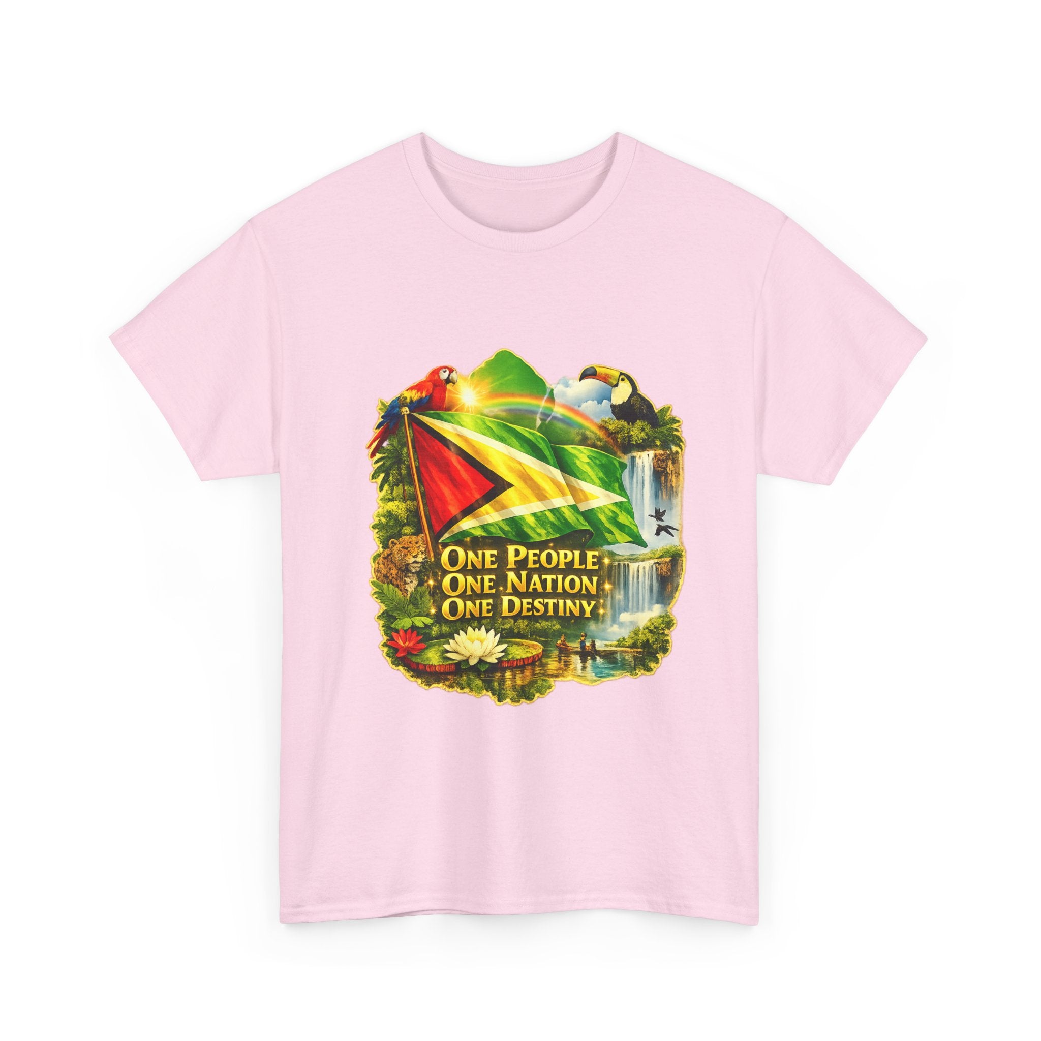 Guyana Flag T-Shirt  unisex – "One People, One Nation, One Destiny" Patriotic Tee