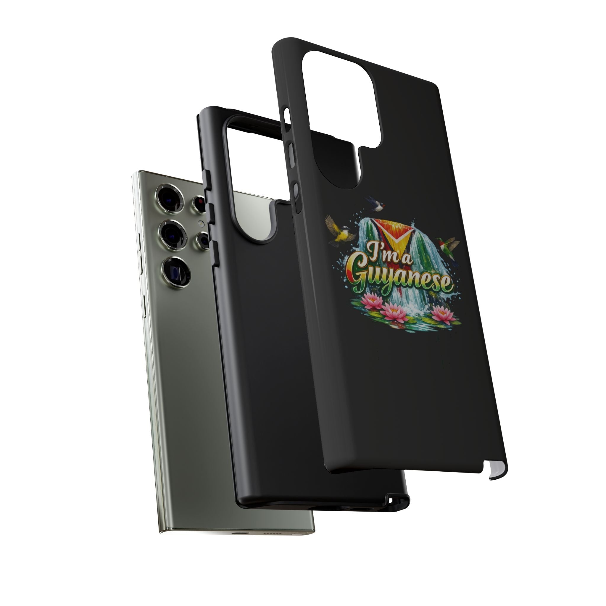 I'm a Guyanese Tough Phone Case — Tropical Waterfall Design, Guyana Pride Gift