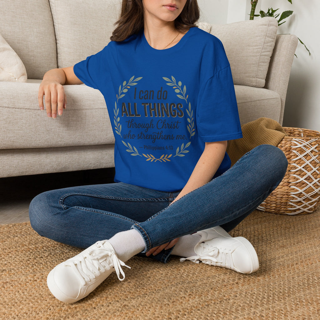 Bible Verses Inspired Tee Shirt — Inspirational Faith Tee with Scripture Text