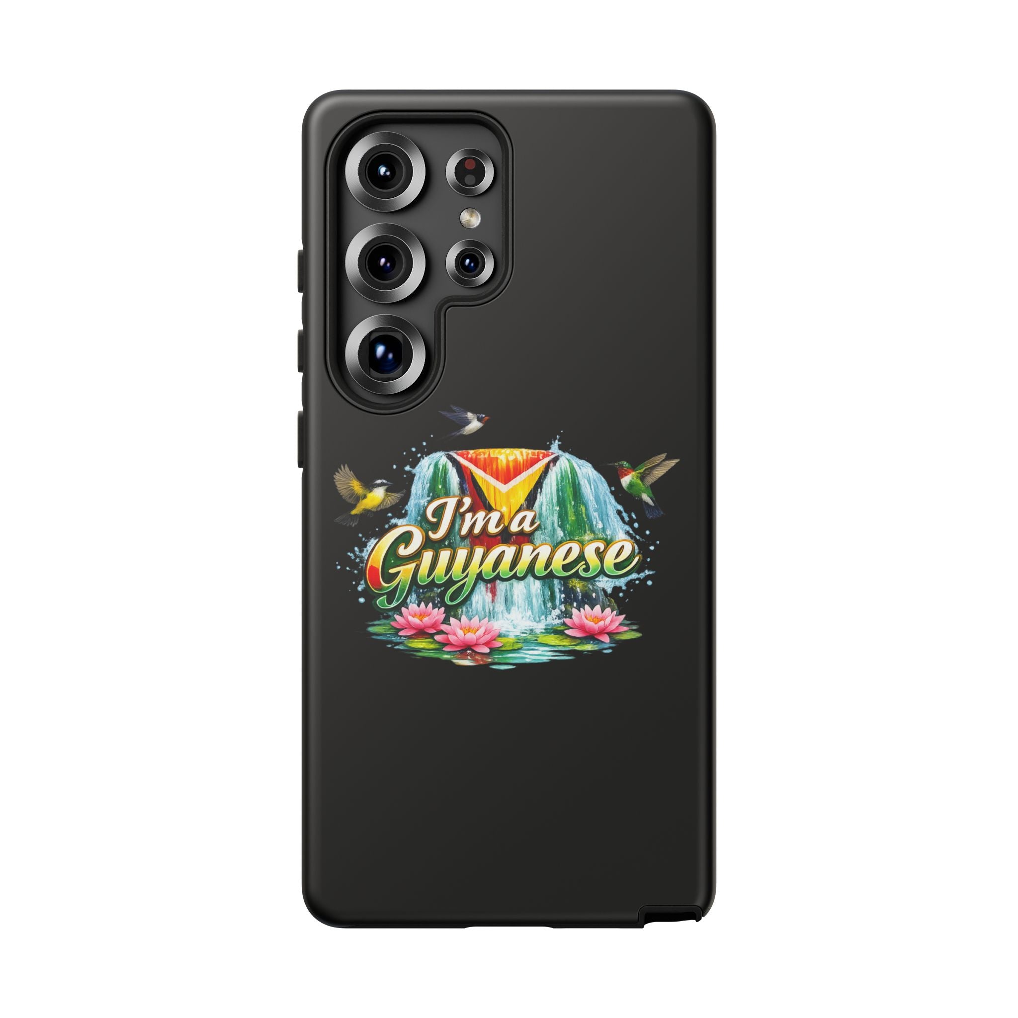 I'm a Guyanese Tough Phone Case — Tropical Waterfall Design, Guyana Pride Gift