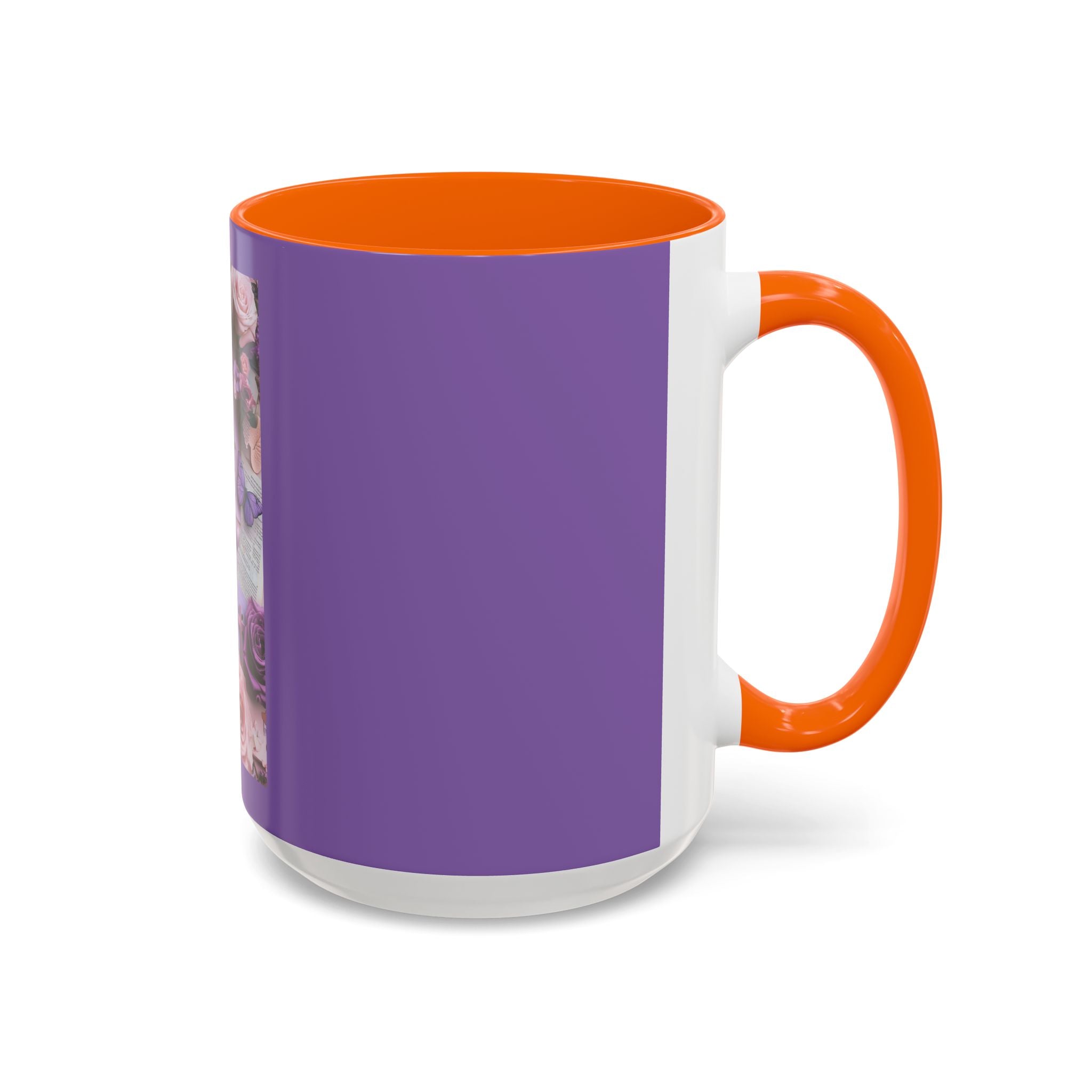 Coffee Mug — Floral Psalm Accent Mug (11/15 oz)
