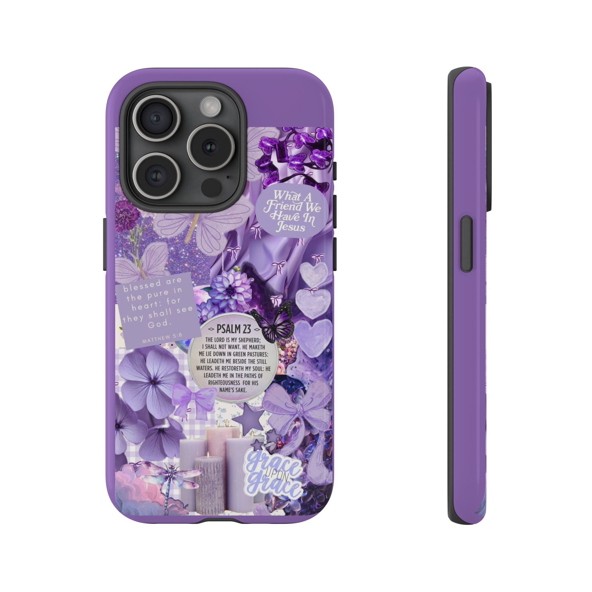 Bible Verse phone case - His Love Never Fails Psalm Phone Case — Floral Christian Scripture iPhone Cover