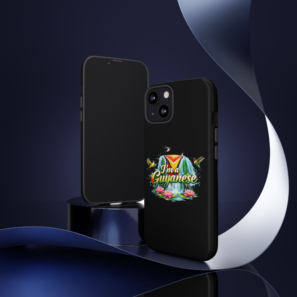 I'm a Guyanese Tough Phone Case — Tropical Waterfall Design, Guyana Pride Gift